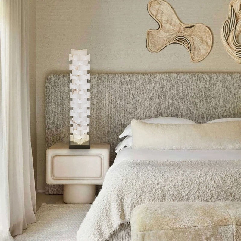 Aquinox Alabaster Desktop Table Lamp